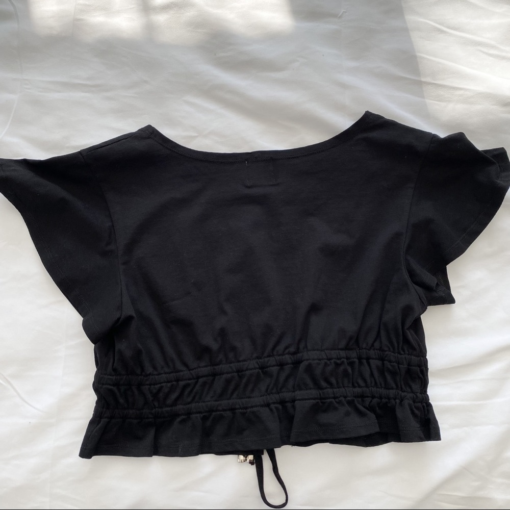 PRINCESS POLLY Jamison Reid Crop Top in Black - Picture 6 of 7